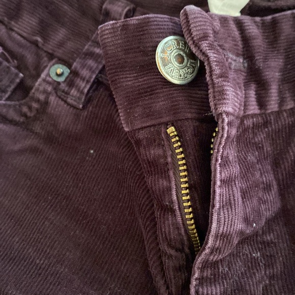 J crew purple corduroy straight leg pants - Picture 3 of 5
